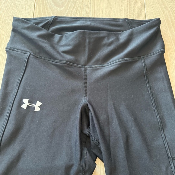 Under Armour Heat Gear Compression Capris Leggings in Black Women’s Size Medium - Picture 4 of 12